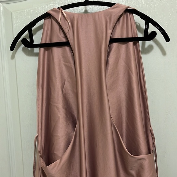 ZARA Satin  Dress with Open Back a271 - Picture 4 of 4